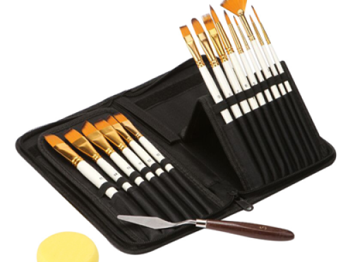 Oil painting artist brush set with canvas bag