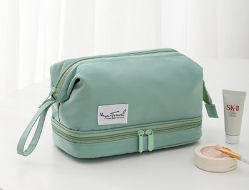 Waterproof and large-capacity skin care makeup bag