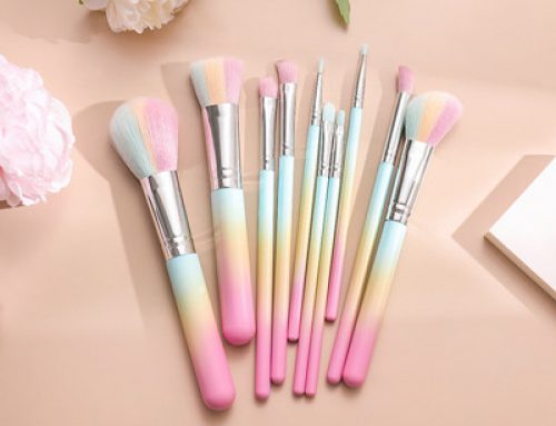 Three-color gradient beauty makeup brush set