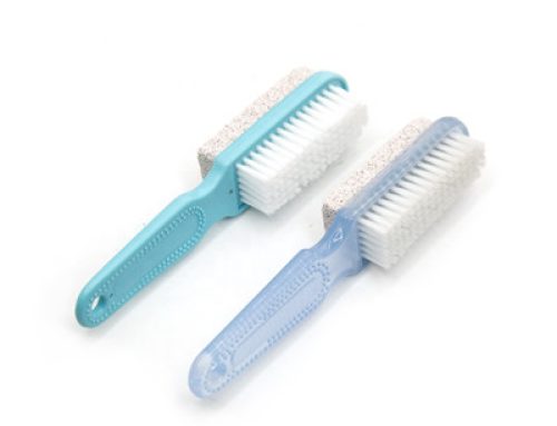 Care non-slip plastic handle pumice nail brush